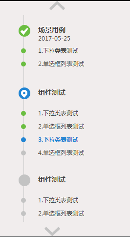 jQuery左侧流程图下拉菜单